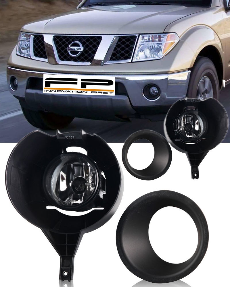 フォグライト For 2005-2016 Nissan Frontier With Metal Chrome Bumper Only Fog Lights Full Kit 2005-2020 Nissan Frontier with Metal Chromeバンパーのみフォグライトフルキット