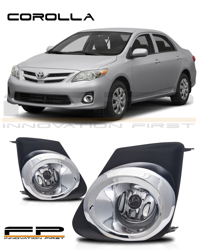 楽天カスタムパーツ WORLD倉庫フォグライト 2011 2012 2013 Toyota Corolla Fog Lights Clear Front Driving Lamps Complete Kit 2011 2012 2013トヨタカローラフォグライトクリアフロントドライブランプキットを完成