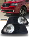 フォグライト 2011-2016 Dodge Grand Caravan Clear Fog Light Lamp Clear Complete Kit W/ ...