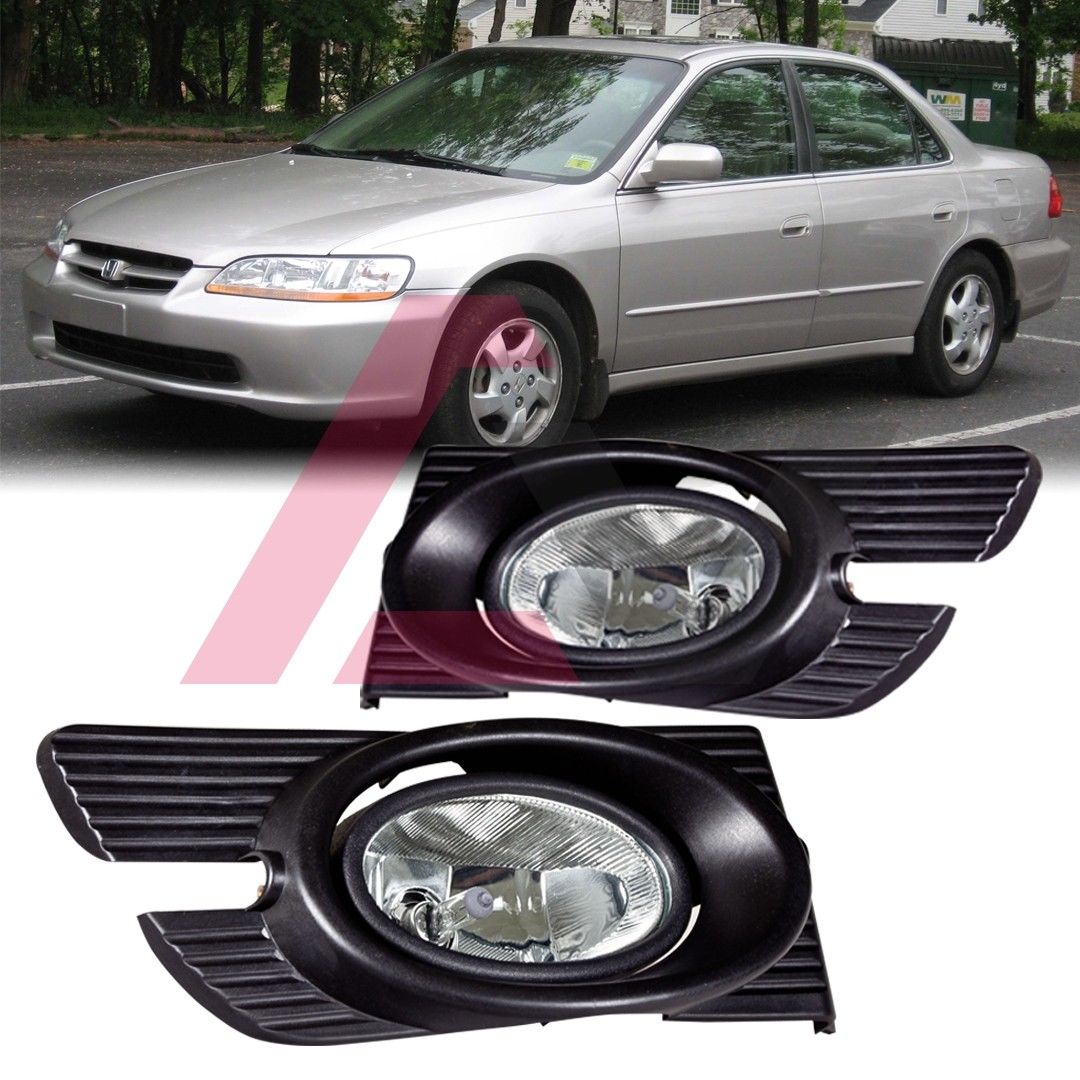 ե饤 For 1998-2002 Honda Accord Fog Lights (Wiring, Switch, and Bezels) Clear Lens 1998 - 2002ǯۥɥե饤ȡå٥˥ꥢ