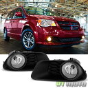 フォグライト 2011-2017 Dodge Grand Caravan Bumper Fog Lights Driving Lamps+Switch Left...