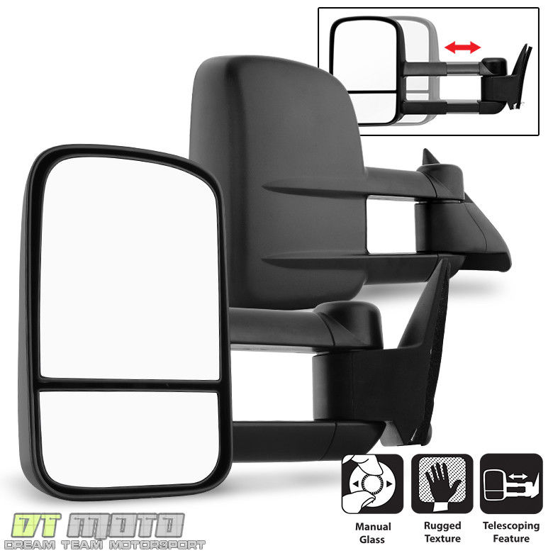 ミラー Left+Right 1988-1998 Chevy/GMC C/K 1500 2500 Telescoping Tow Manual Side Mirrors 左+右198..