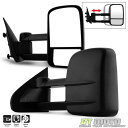 ミラー Pair(2) 2014-2017 Chevy Silverado GMC Sierra 1500 Manual Towing Side Mirrors...
