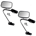ミラー Ford Bronco Pickup Truck Set of Side Manual Black Steel 5x8 Swing Lock Mirro...