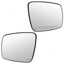 ミラー 09 10 11 12 13 14 15 16 Dodge Journey Set Side View Mirror Glass w/ Bases He...