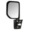 ミラー Fits Toyota FJ Cruiser 07-14 Drivers Side View Power Mirror Gloss Black w/ L...