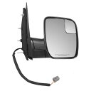 ミラー 09-14 Ford E-Series Van Passengers Side Power Sail Type Mirror w/ Spotter Gl...