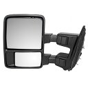 ミラー 08-16 Ford Super Duty Pickup Truck Drivers Side Manual Tow Telescopic Mirror...