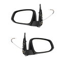 ミラー 16-18 Toyota Tacoma Set of Side View Power Mirrors Heated Signal Chrome Cove...