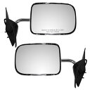ミラー 87-96 Dodge Dakota Pickup Truck Set of Side View Power Chrome 6x9 Mirrors 87...