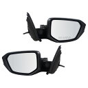 ミラー Fits Honda Civic 2016 Set of Side View Power Mirrors Glass & Housing Replace...