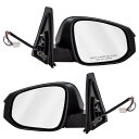 ミラー Fits Toyota 4Runner 14-16 Set of Side Power Mirrors Heated Signal Puddle Lam...