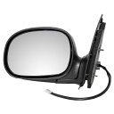 ミラー 97-02 Ford Light Duty Pickup Truck Drivers Side View Power Mirror Chrome Cov...