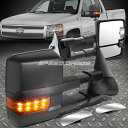 ミラー POWER HEAT TOW MIRROR SIDE LED+BLIND SPOT RECTANGLE CONVEX FOR 99-06 GMT800 ...