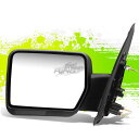 ミラー FOR 04-14 P2 F150 LEFT ADJUSTABLE MANUAL FOLDABLE TOWING SIDE VIEW MIRROR BL...