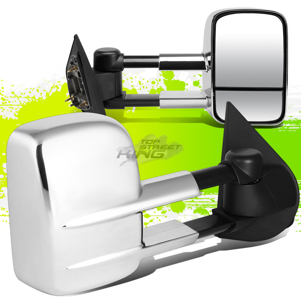 ミラー FOR 97-03 FORD F150/F250 ADJUSTABLE MANUAL EXTENDABLE CHROME TOWING SIDE MIRROR FOR 97-03 FORD F150 / F250アジャスタブルマニュアル延長可能なクロムタワーサイドミラー