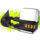 ミラー CHROME POWERED TOWING MIRROR W/HEAT+SMOKED LED SIGNAL LH FOR 07-13 TAHOE/YUK...