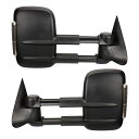 ミラー New Set of 2 Power Heated Smoke LED Towing Mirrors for Chevy/GMC 2007-2013 P...