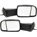 ミラー New Set of 2 Power Heated Towing Mirrors w/Puddle Light for Dodge Ram 1500 P...