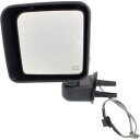 ミラー For Wrangler 14, Driver Side Mirror, Chrome Wrangler 14、Driver Side Mirror、C...
