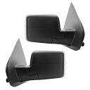 ミラー New Set of 2 Power Heated Door Mirrors Black LH RH for Ford F-150 2004-2006 ...