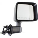 ミラー For Wrangler 11-13, Passenger Side Mirror, Textured Black ラングラー11-13、乗客側ミラー、...