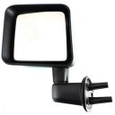 ミラー For Wrangler 07-08, Driver Side Mirror, Textured Black ラングラー07-08、ドライバーサイドミラ...