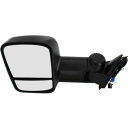 ミラー For Sierra 1500 HD 03-06 Driver Side Towing Mirror Textured Black Power Heat...