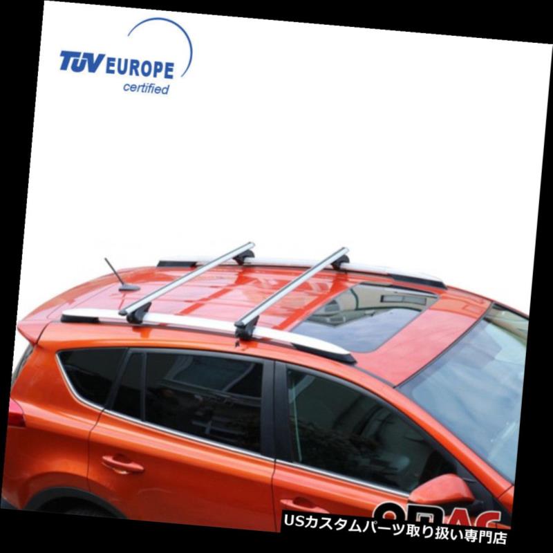 キャリア トヨタRAV4アル。 TUV付きルーフラッククロスバー2006-2019（Lockable-Adju 安定） TOYOTA RAV4 Alu. Roof Rack Cross Bars 2006-2019 (Lockable-Adjustable)with TUV