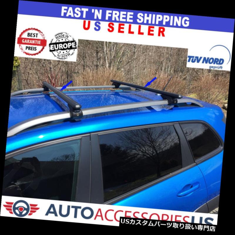 キャリア JEEP RENEGADE 2015-2018車のトップクロスバークロスバーブラックアルミニウム調整可能 JEEP RENEGADE 2015-2018 CAR TOP CROSS BAR CROSSBAR BLACK ALUMINUM ADJUSTABLE