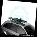 キャリア ヒュンダイサンタフェスポーツ2013-2017ルーフトップクロスバースノーボードスキーキャリアB用 for Hyundai Santa Fe Sport 2013-2017 Roof Top CrossBar Snowboard Ski Carrier B