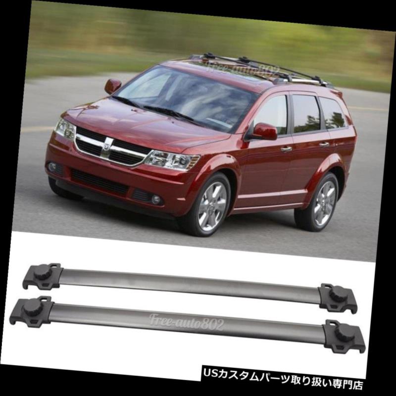 キャリア 09-17ダッジジャーニーOEスタイルブラックルーフラッククロスバー荷物キャリアにフィット Fit For 09-17 Dodge Journey OE Style Black Roof Rack Cross Bar Luggage Carrier