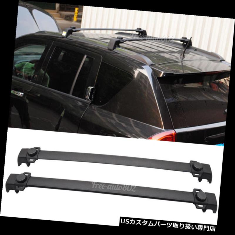 キャリア 11-15ジープコンパスOEスタイルブラックルーフラッククロスバーアルミ用フィット Fit For 11-15 Jeep Compass OE Style Black Roof Rack Cross Bar Aluminum