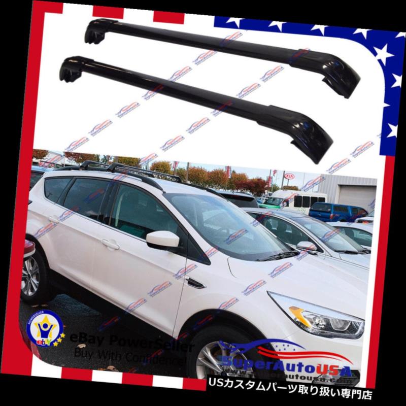キャリア フォードエスケープ2013-2019トップルーフラック荷物キャリアクロスバーペア用 For Ford Esca..