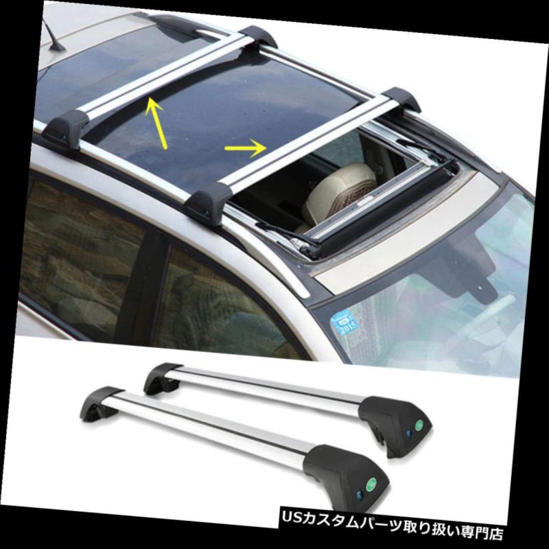 キャリア ポルシェカイエン2013-2015用カートップルーフラッククロスバー荷物キャリア for Porsche Cayenne 2013-2015 Car Top Roof Rack Cross Bars Luggage Carrier