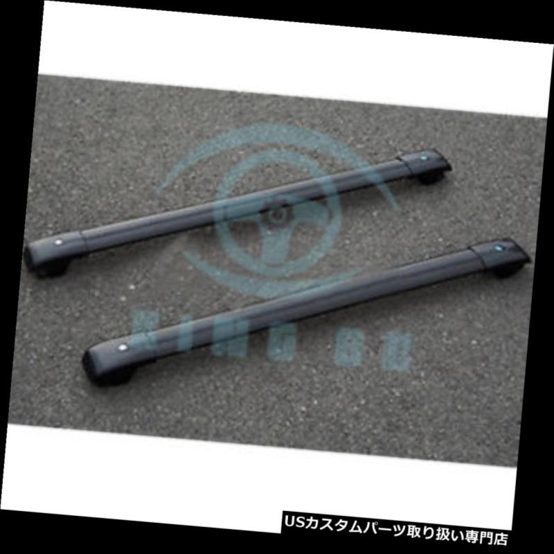 キャリア 三菱Outlander 2003-2004年のための合金のルーフラックの貨物運送人の十字棒黒 Alloy Roof Rack Cargo Carrier Cross Bar Black For Mitsubishi Outlander 2003-2004
