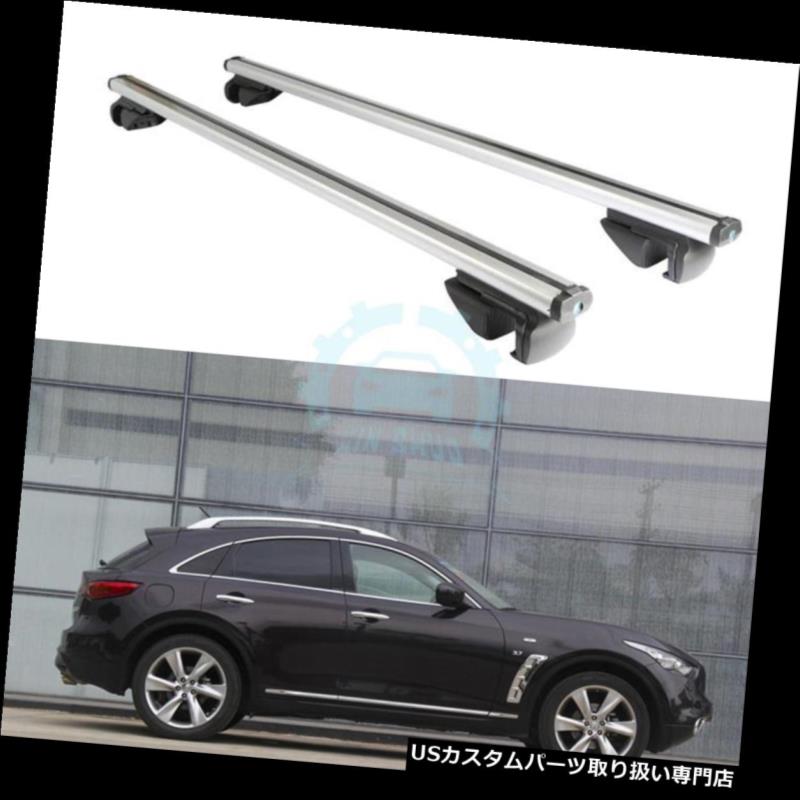 キャリア インフィニティQX50 / QX70 / QX80 2014-2016年の車の屋根のクロスバーラック2個入 Fit For Infiniti QX50/QX70/QX80 2014-2016 Car Roof Cross bars Rack 2PCS