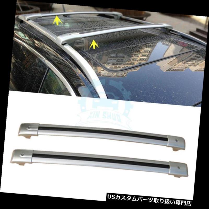 キャリア 2PCSアルミ合金クロスバー車のルーフラックフィット用ジープリバティ2004-2012 2PCS Aluminium Alloy Cross Bar Car Roof Rack Fit For Jeep Liberty 2004-2012