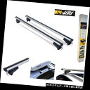 キャリア ロッキングルーフラックアルミクロスバーはアウディQ7(4L)2005-2009に適合 Locking Roof Rack Aluminium Cros...