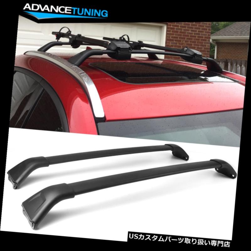 キャリア 17-18マツダCX-5 CX5 OEスタイルトップルーフラッククロスバーペアアルミにフィット Fits 17-18 Mazda CX-5 CX5 OE Style Top Roof Rack Cross Bar Pairs Aluminum