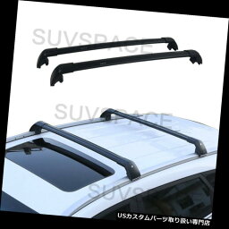 キャリア Hyundai Tucson 2015 2016 2017クロスバートップブラックルーフラゲッジラックにフィット Fit for Hyundai Tuscon 2015 2016 2017 Cross Bar Top Black Roof Luggage Rack