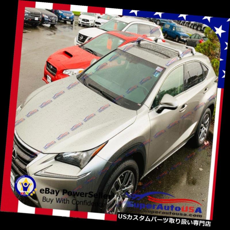 キャリア LEXUS RX350 2016 - 2019用トップルーフラックシルバー手荷物クロスバークロスバー Top Roof Rack Silver Baggage Cross Bar Crossbar For LEXUS RX350 2016 - 2019