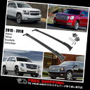 キャリア ルーフラッククロスバー2015年 - 2018年GMCユーコンXLタホ郊外エスカレードESVブラック Roof Rack Cross Bars 201...