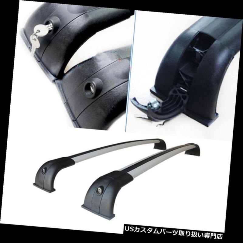 キャリア ランドローバーディスカバリー3or4 LR3 LR4 2010-2016銀色のルーフラッククロスバーセット For Land Rover Discovery 3or4 LR3 LR4 2010-2016 Silvery Roof Rack Cross Bar Set
