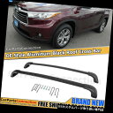 キャリア ハイランダーXLE限定14-18 XU50ブラック用ルーフラッククロスバーラゲッジキャリア Roof Rack Cross Bar Luggage Carrier For Highlander XLE Limited 14-18 XU50 Black
