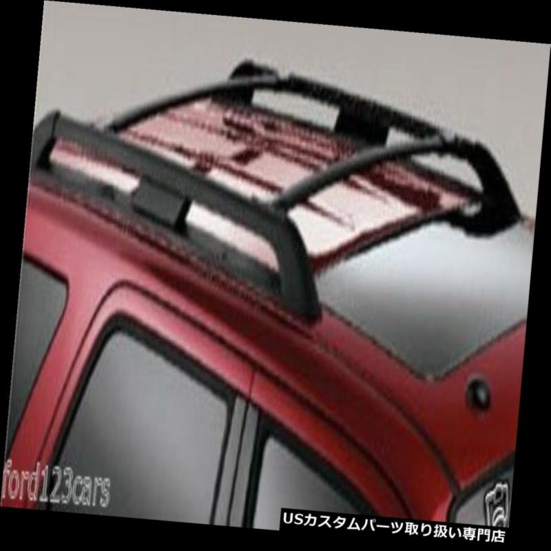 キャリア 08-12フォードエスケープ＆amp; A マーキュリーマリナールーフクロスバーブラックOEM新9L8Z7855100AA 08-12 Ford Escape & Mercury Mariner Roof Cross Bars BLACK OEM NEW 9L8Z7855100AA