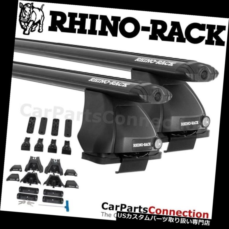 キャリア RhinoラックJA9820 2500ボルテックスブラックルーフクロスバーキット（ビュイックラクロス2017用） Rhino-Rack JA9820 2500 Vortex Black Roof Crossbar Kit For BUICK Lacrosse 2017