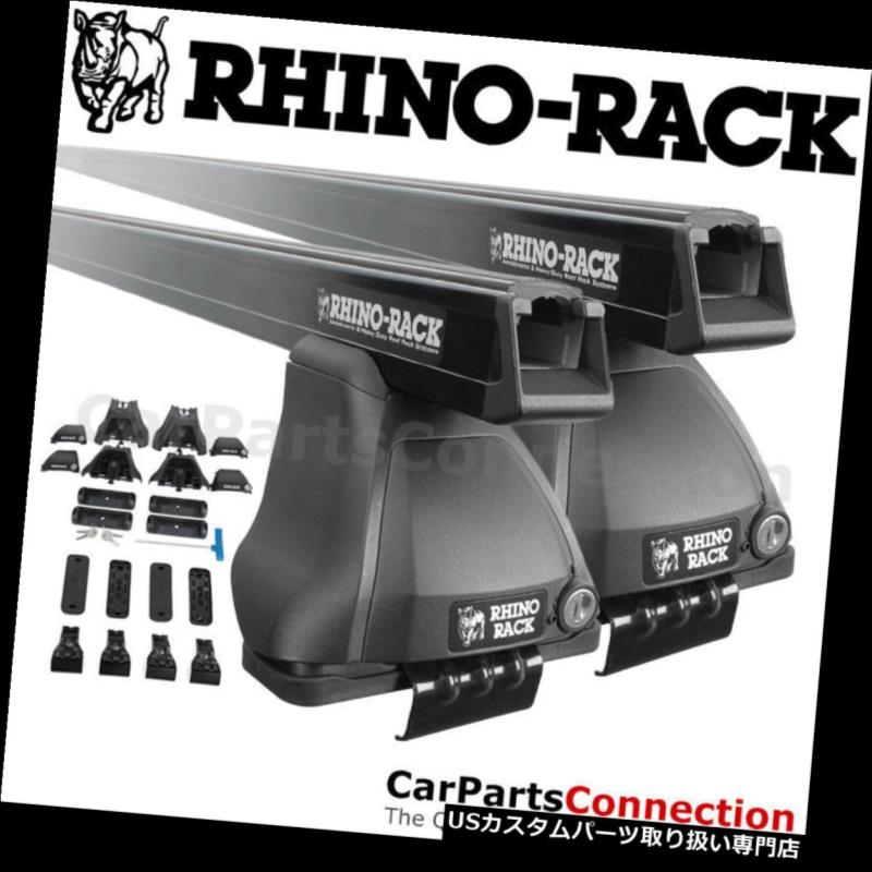 キャリア Rhino-Rack JA4473シボレーIMPALA 06-13用ヘビーデューティー2500ブラックルーフクロスバー Rhino-Rack JA4473 Heavy Duty 2500 Black Roof Crossbar For Chevy IMPALA 06-13