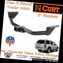 ヒッチメンバー 2 シボレータホ用レシーバーチューブ付き13161カートクラス3ラウンドトレーラーヒッチ 13161 Curt Class 3 Round Trailer Hitch with 2 Receiver Tube for Chevrolet Tahoe