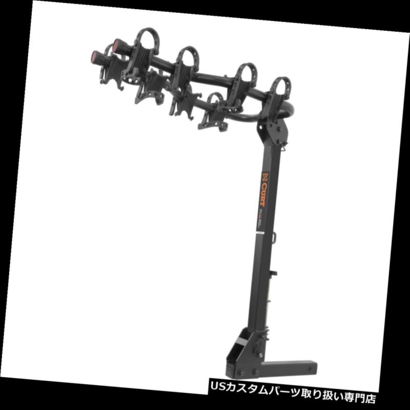 ѡ WORLDҸˤ㤨֥ҥåС 18064 Curtץߥҥåޥ4ž֥åꥢ2 18064 Curt Premium Hitch-Mounted 4 Bike Bicycle Rack Carrier for 2